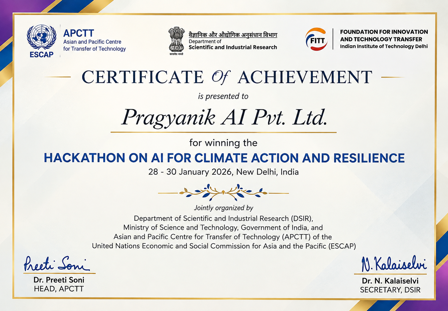 Hackathon Winner – AI for Climate Action & Resilience